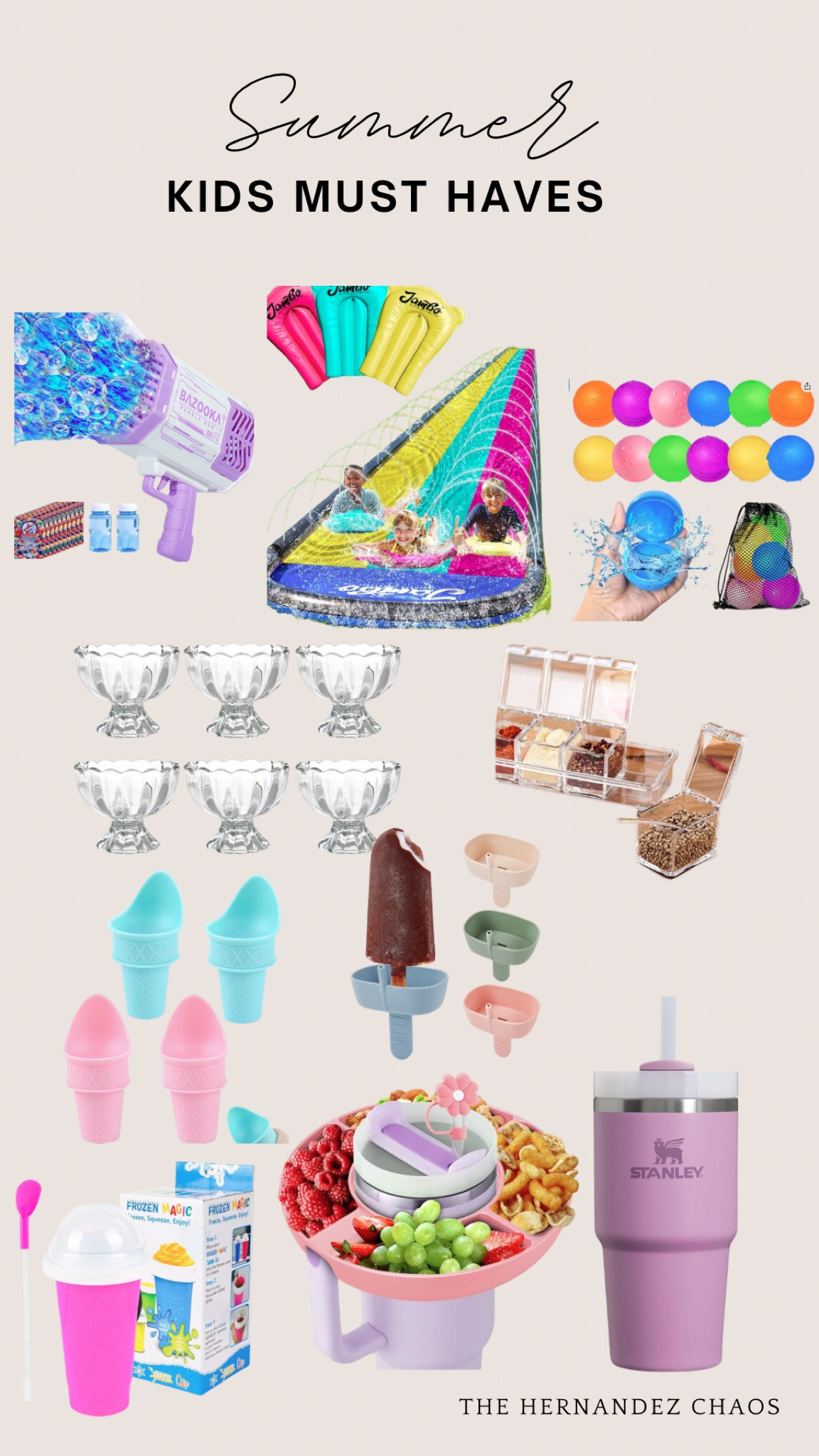Summer Amazon kids must haves! 

Slip n slide l water balloons l ice cream l ice cream bar l slushy l Stanley l Stanley accessories l summer l summer must haves l kids 

#LTKFindsUnder50 #LTKKids