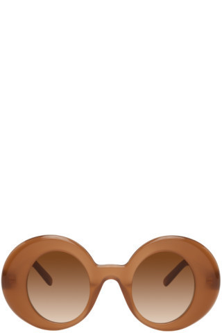 Loewe - Brown Round Sunglasses | SSENSE