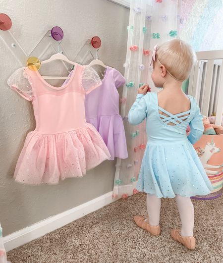 Toddler girl dance leotards. These are so cute and fit TTS. My daughter is 18m and wearing size 2T

#LTKFind #LTKkids #LTKunder50