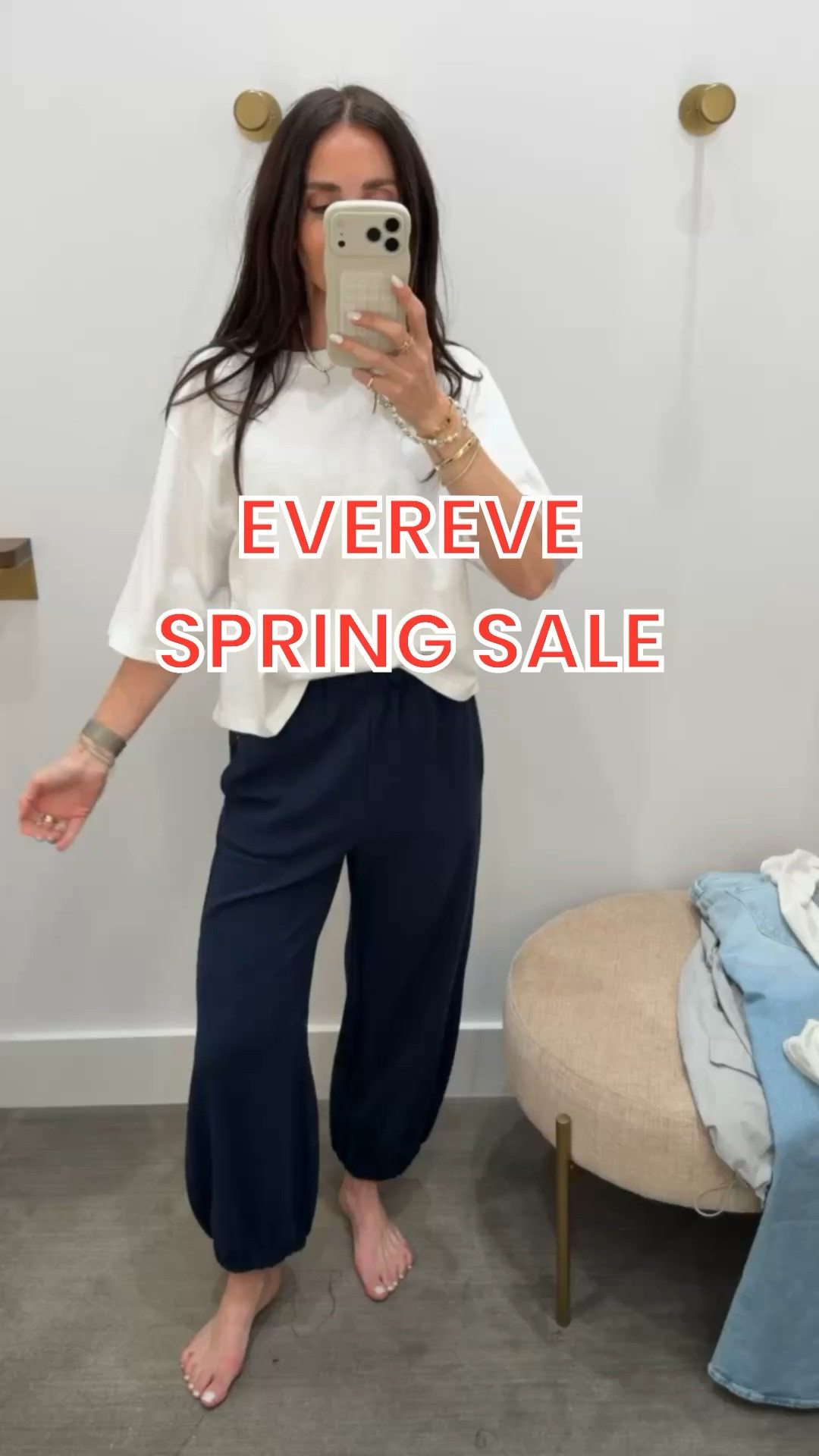Eveteve Spring Sale, sale on everything.
Evereve outfit ideas, white tee, white t shirt, everyday outfit, comfy outfit, annabrstyle.

#LTKSaleAlert #LTKOver40