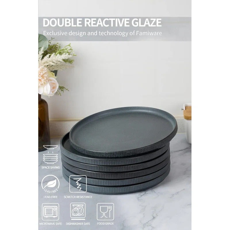 Azal 10'' Stoneware Dinner Plate | Wayfair North America