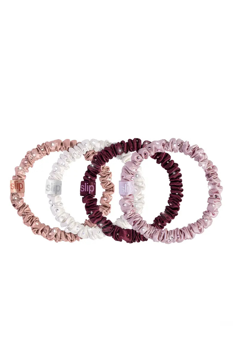 slip Manhattan Pure Silk Skinny Hair Tie Set | Nordstrom | Nordstrom