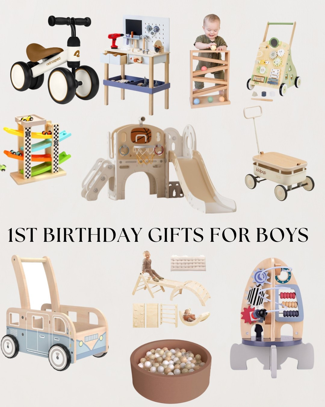 The perfect gift ideas for a boys 1st birthday party!

#1stbirthdayboy #giftideas #toddlergiftideas #boy #oneyearold

#LTKBaby #LTKParties #LTKKids