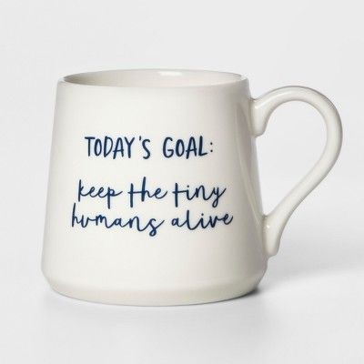 16oz Porcelain Today's Goal Mug White - Threshold™ | Target