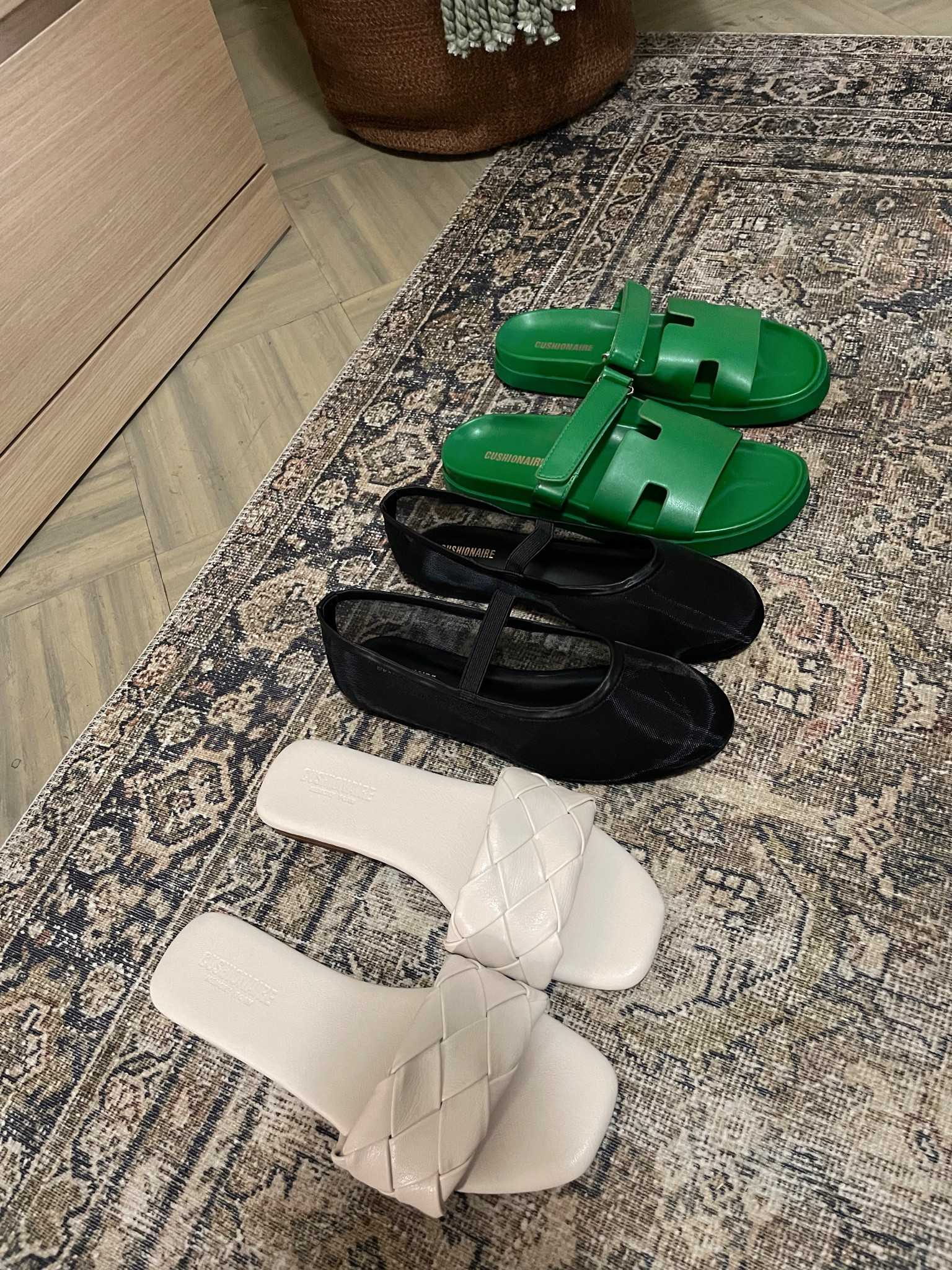 I found these at my local TJMaxx, but linked them for you guys incase you can’t find them in store. 

I bought my normal size 8 in the white and black shoes, and went up half a size for the green 

#LTKShoeCrush #LTKFindsUnder100 #LTKBacktoSchool