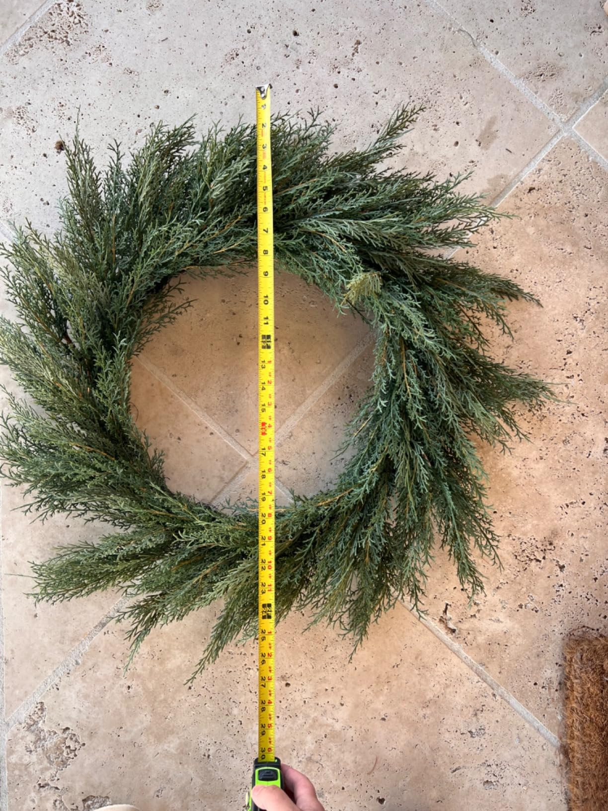 CG Hunter Holiday Collection Cedar Wreath, Premium Artificial Indoor and Outdoor Large 30" Cedar ... | Amazon (US)