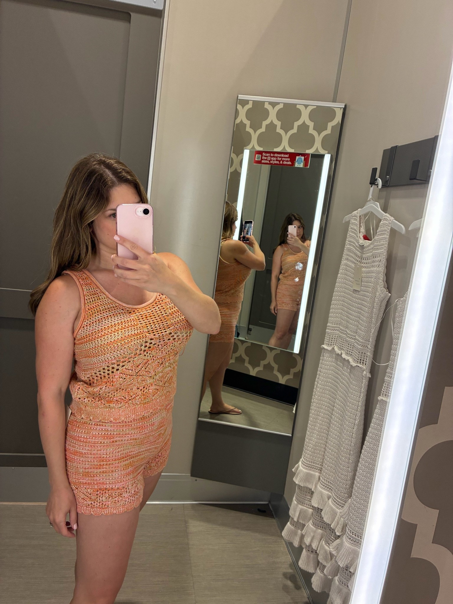 LOVE the colors in this set. So fun! Would be great to take on a beach vacation. Super comfy. I am in a size small in both pieces.

#LTKTravel #LTKSwim #LTKPetite