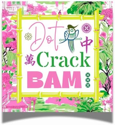 24pc Mahjong Cocktail Napkins – Elegant Pink & Green Tile Design, Luxury 3-Ply Paper, Disposabl... | Amazon (US)
