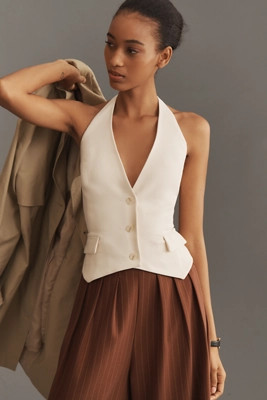 Shona Joy Irena Tailored Open-Back Vest | Anthropologie (US)