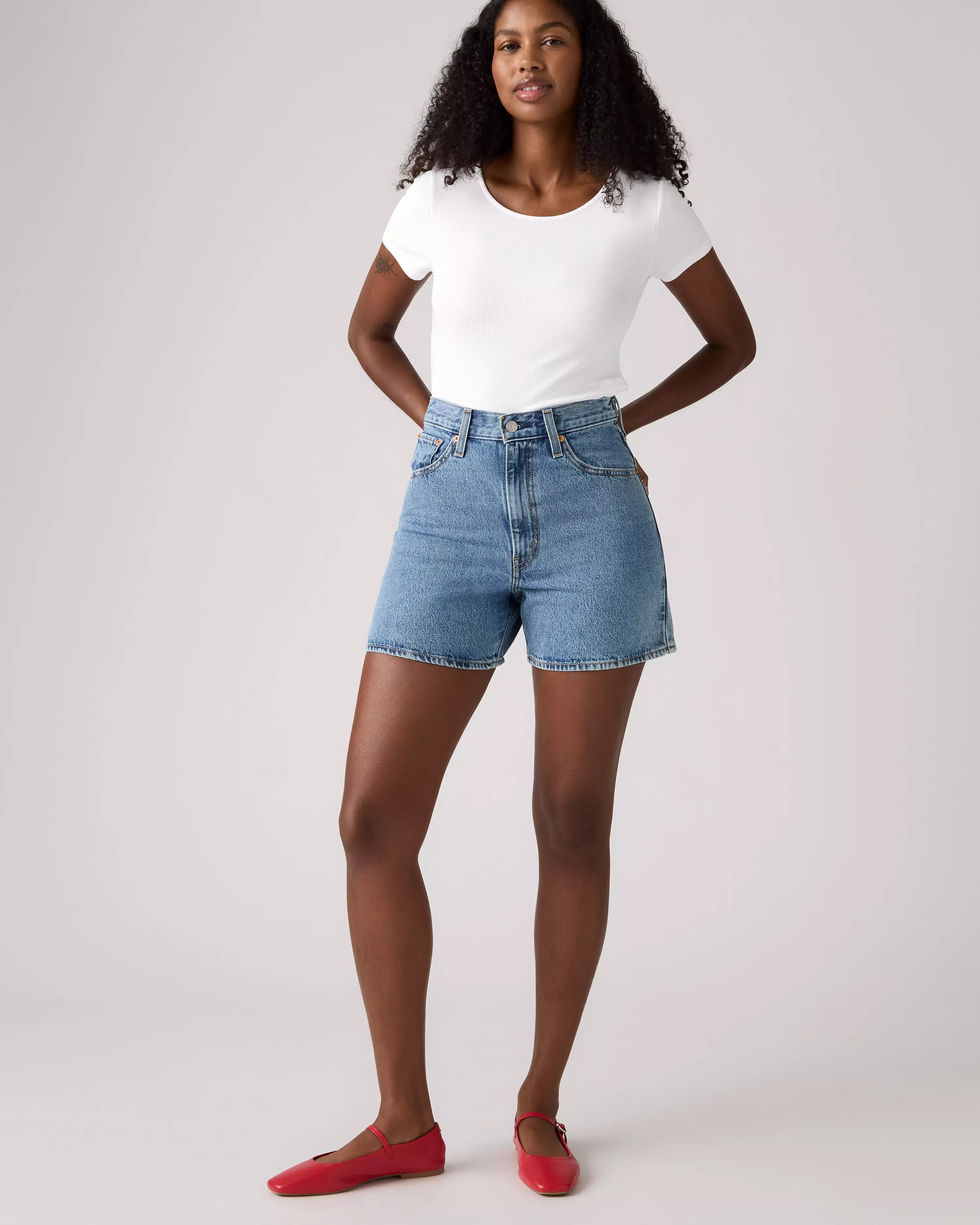 High Rise Cinch Mid-thigh Women's Shorts | Levi's US