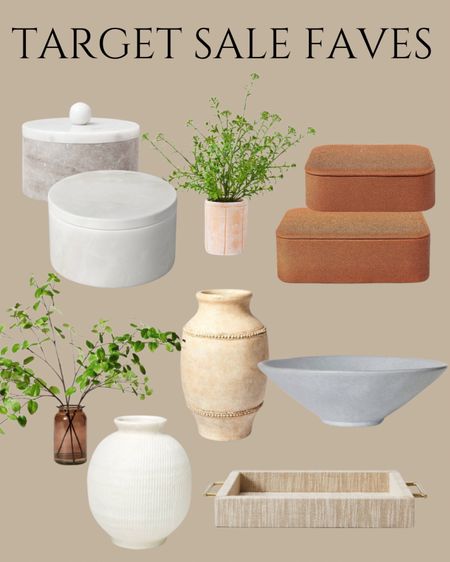 So many great pieces on sale! The terracotta vase and candle holder are one of my all time favorites 😍🙌🏽 Target sale, neutral home decor, studio McGee, bedroom, living room, kitchen, shelf decor, spring decor, neutral inspired home decor 

#LTKSaleAlert #LTKHome