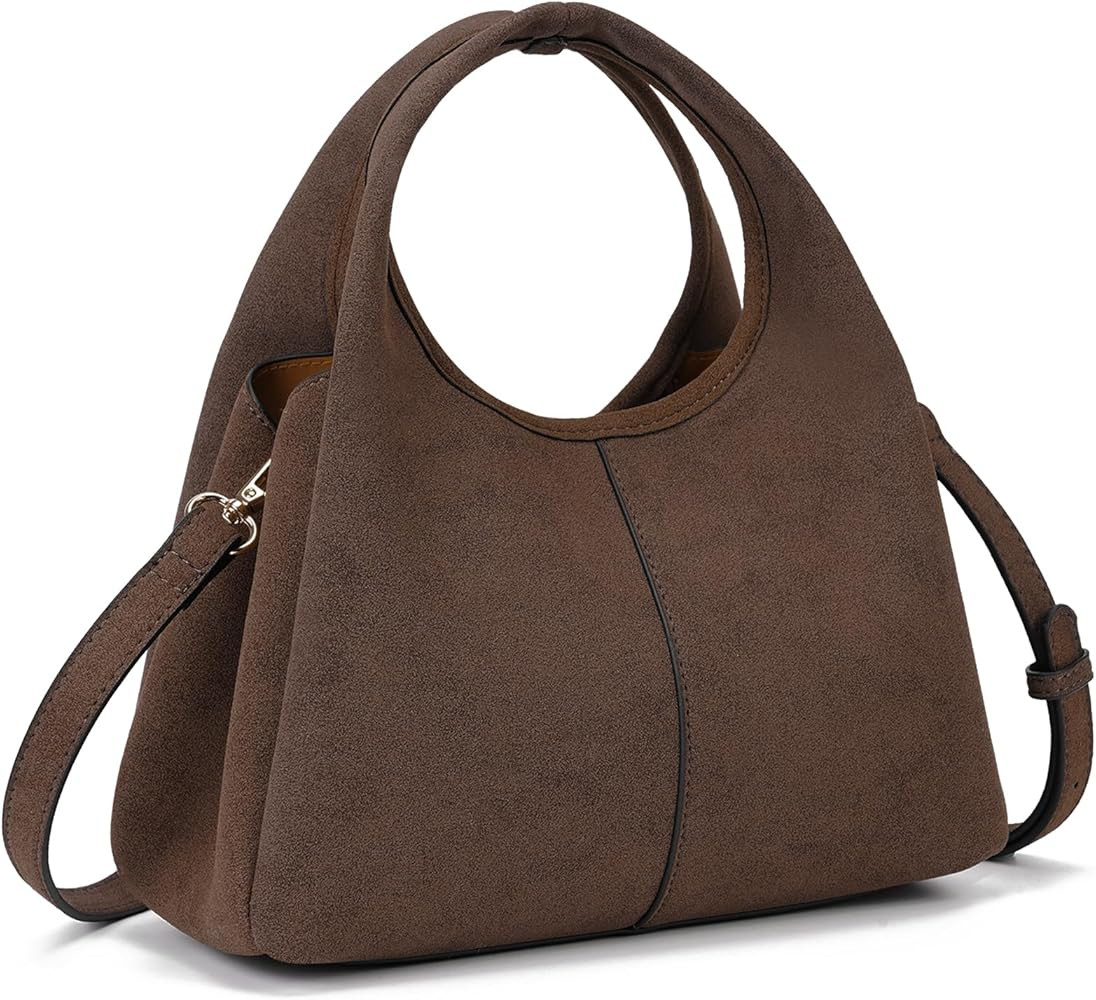 JQWSVE Small Tote Bag for Women Trendy Shoulder Handbag Pebble Leather Top-handle Satchel Bag Des... | Amazon (US)