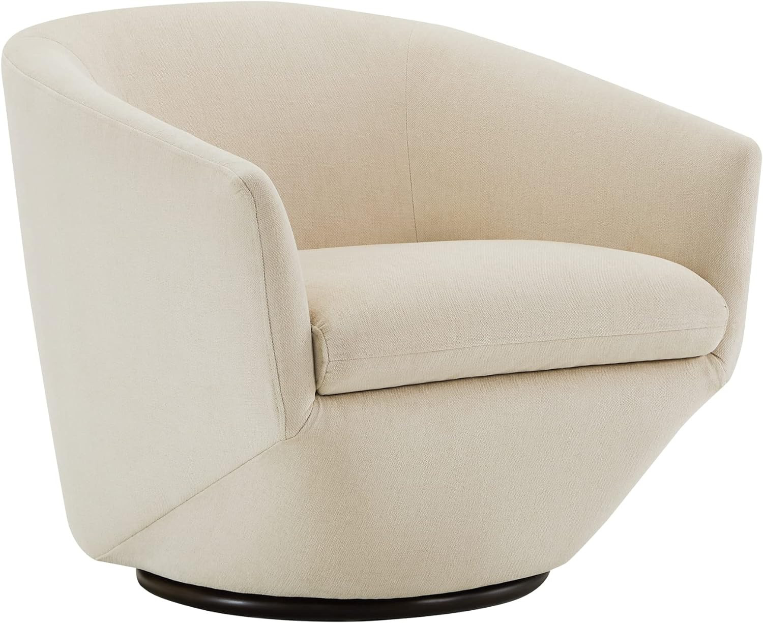 CHITA Swivel Armchair, Barrel Accent Chair for Living Room,Contemporary Round Chair with Metal Ba... | Amazon (US)