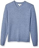 Amazon Brand - Goodthreads Men's Lambswool V-Neck Sweater, Light Blue Small | Amazon (US)