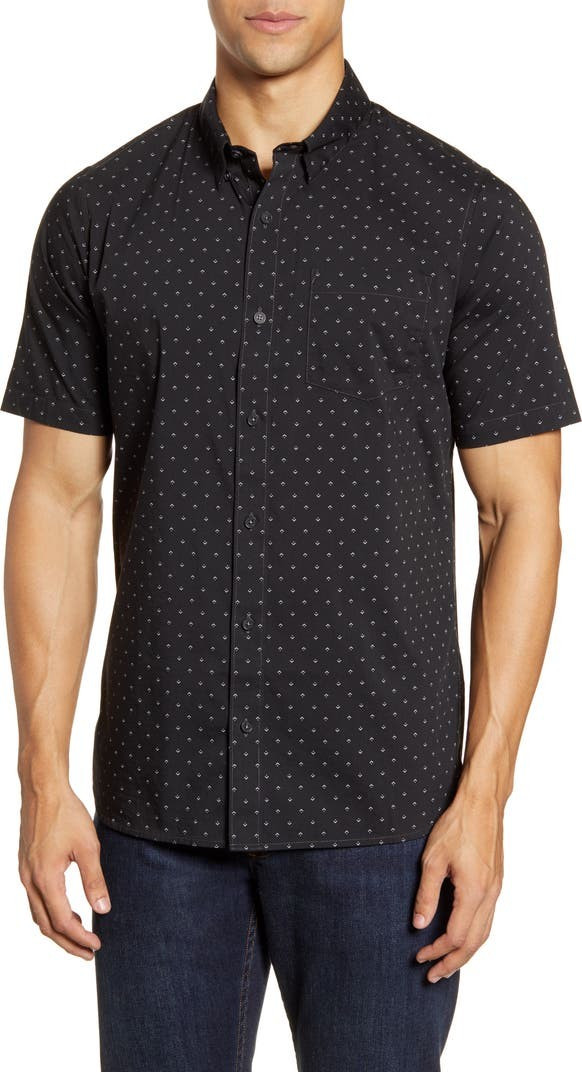 Tidbits Regular Fit Print Performance Sport Shirt | Nordstrom