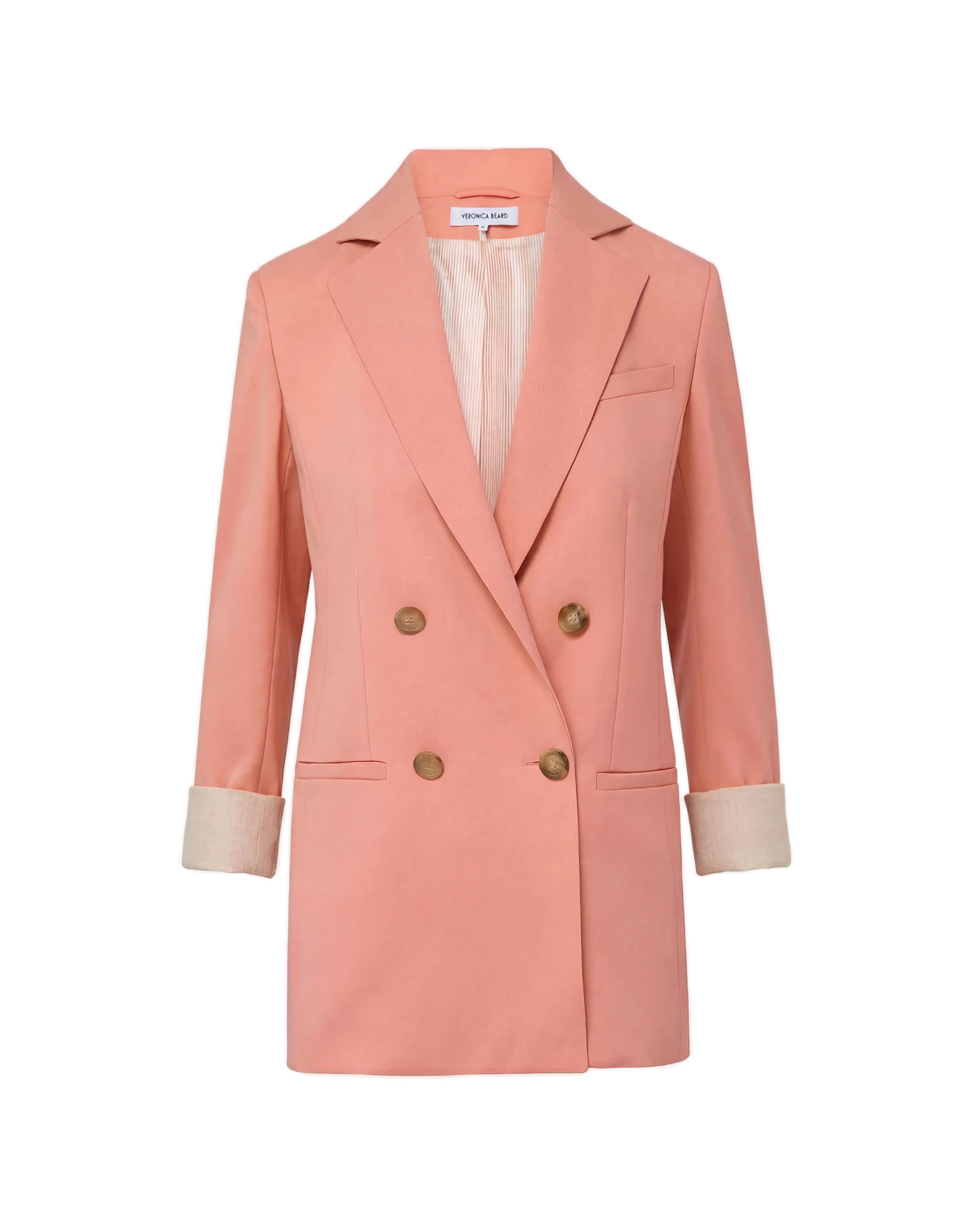 Fairchild Dickey Jacket in Coral Muted Clay | Veronica Beard | Veronica Beard