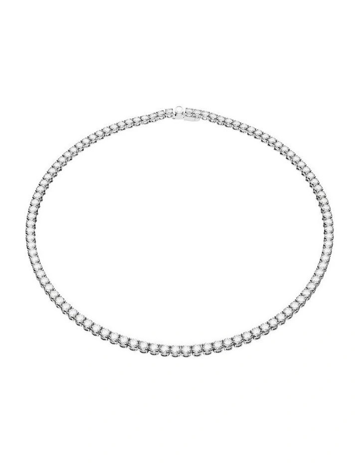 Matrix Tennis Necklace in White/Rhodium | Myer
