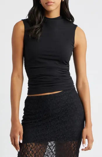 Ruched Mock Neck Tank | Nordstrom