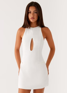 Stacy Mini Dress - White | Peppermayo (Global)
