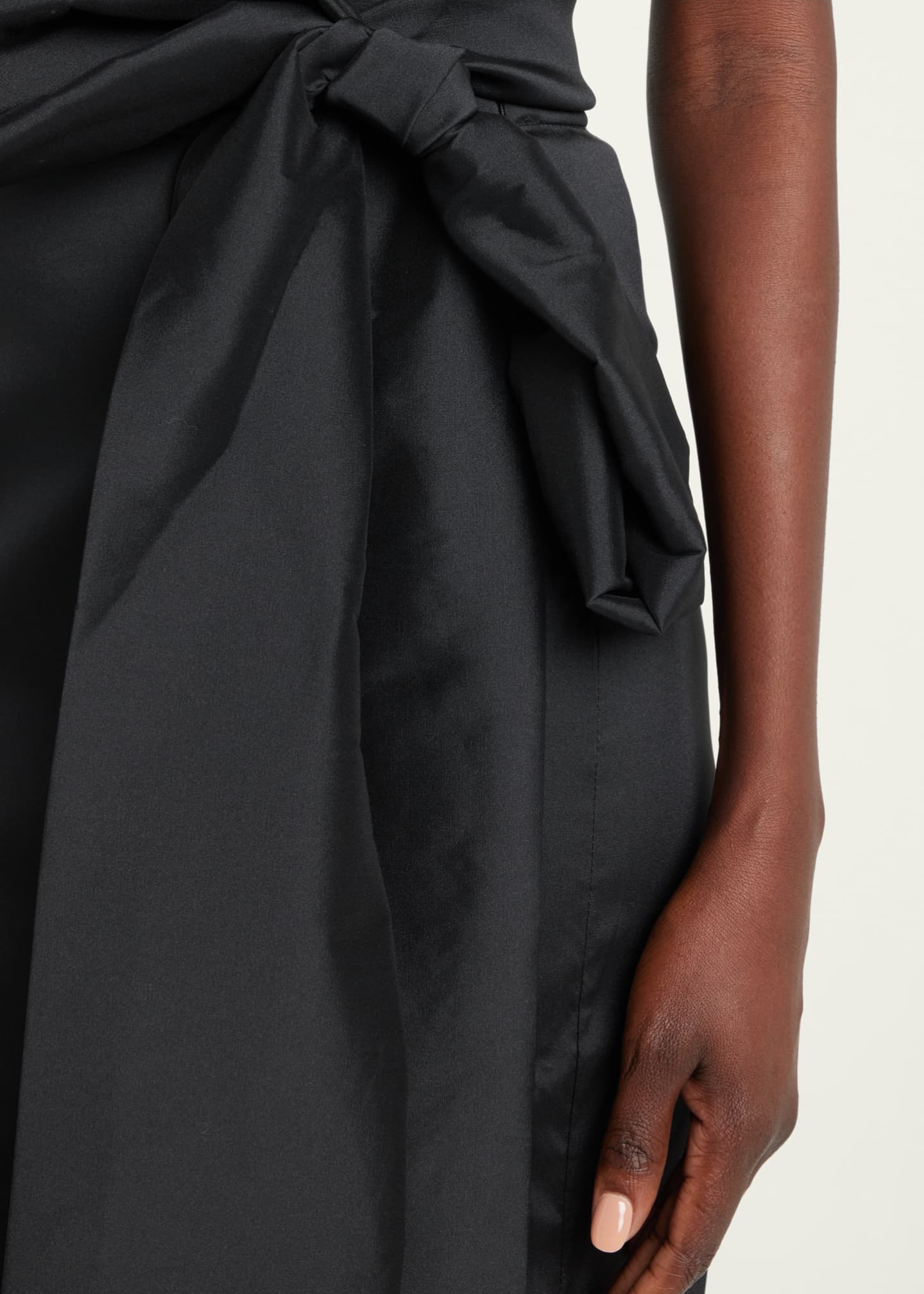BERNADETTE Taffeta Maxi Skirt w/ Bow Detail | Bergdorf Goodman