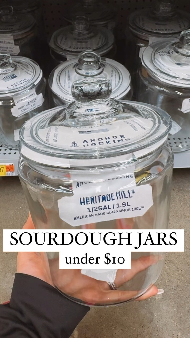 The BEST sourdough jar with a non sealing lid!! 

Anchor hocking 

#LTKhome #LTKparties #LTKfamily