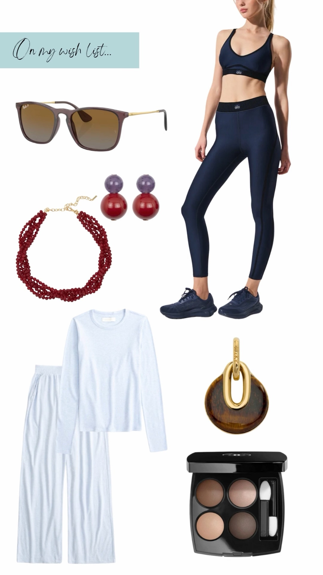 On my wish list ✨

A mix of pieces I’ve been eyeing for everyday life. Comfortable activewear I’ll actually wear, a soft lounge set for slow mornings, elevated accessories that instantly polish an outfit, and beauty staples that make getting ready feel effortless. These are the kinds of items that blend function and style and end up becoming favorites, not just nice-to-haves.

Everything here feels timeless, wearable, and very me.

#LTKSaleAlert #LTKGiftGuide #LTKActive