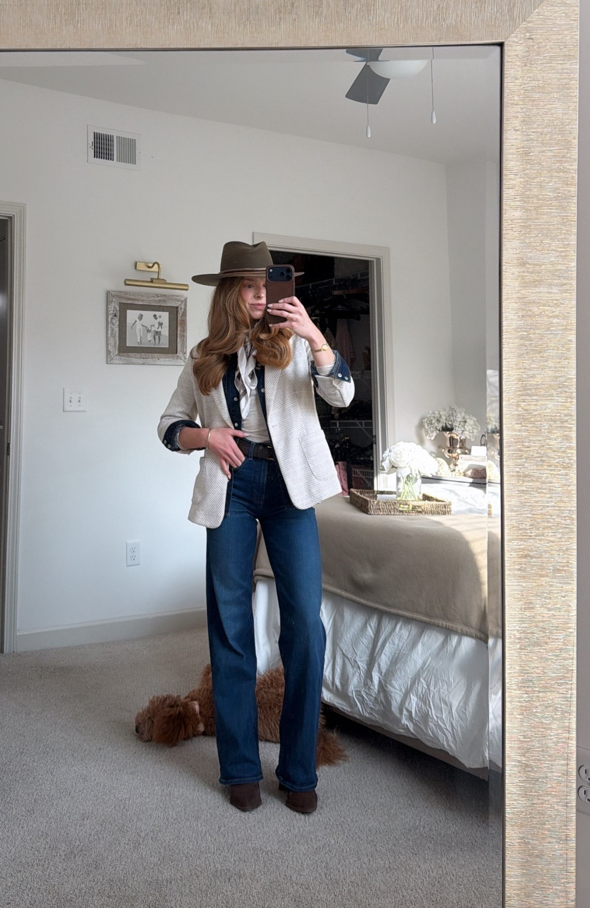 A double denim moment 🧥👢🤎

#LTKWorkwear #LTKSeasonal #LTKootd