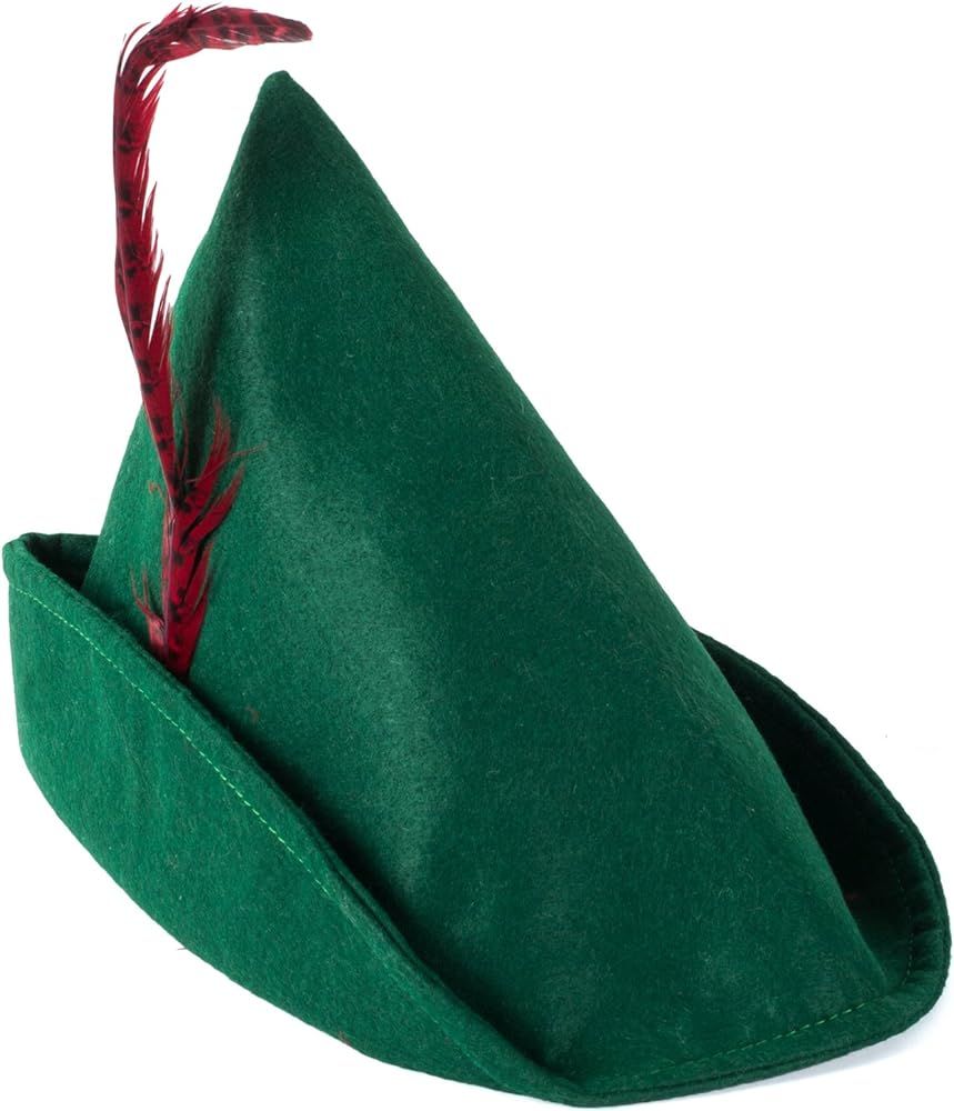 Tigerdoe Alpine Hat - German Hats - Alpine Hat with Feather - Green Tyrolean Hat - Bavarian Hat -... | Amazon (US)