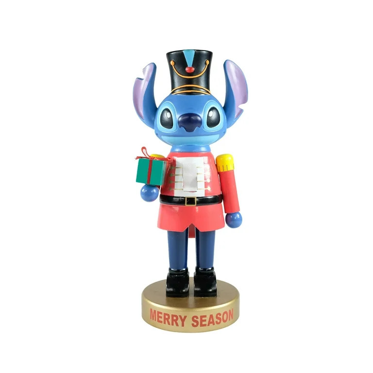 Disney, Stitch Holiday Nutcracker, 11.5 Inches Tall, Blue, Red | Walmart (US)