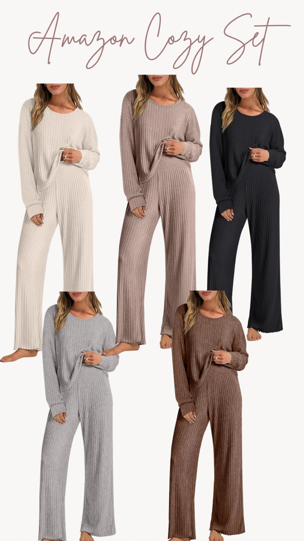 Amazon cozy lounge set. Amazon pj set. Fall pj set. Fall pjs. Amazon pjs. Lounge wear  

#LTKFindsUnder50 #LTKStyleTip #LTKBump
