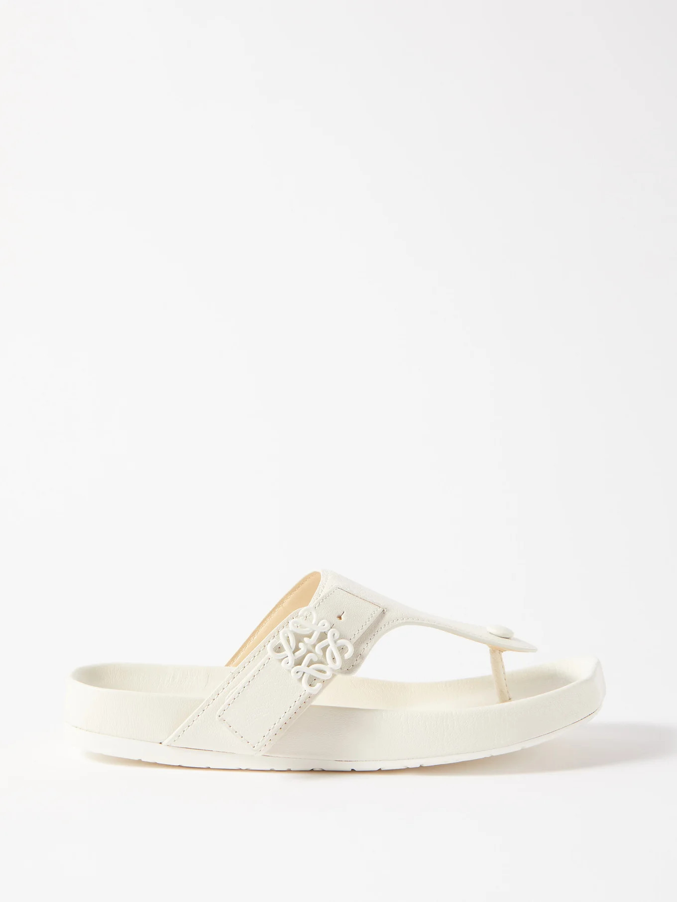 Comfort Anagram-buckle 35 leather sandals | Matches (US)