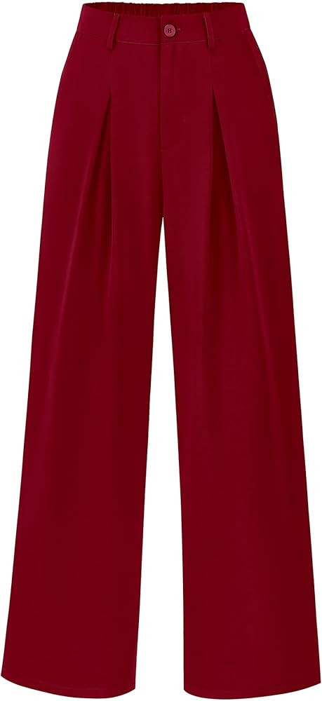 BTFBM Women High Waist Palazzo Pants Fall 2025 Casual Wide Leg Trousers Loose Work Office Busines... | Amazon (US)