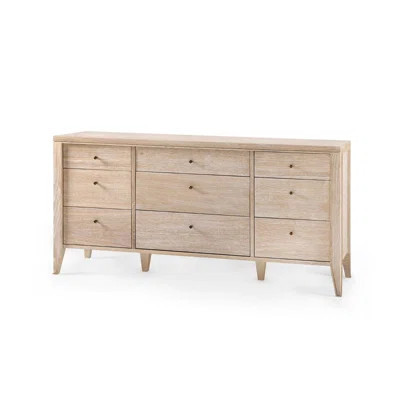 Paola 9 Drawer 62" W Solid Wood Dresser | Perigold