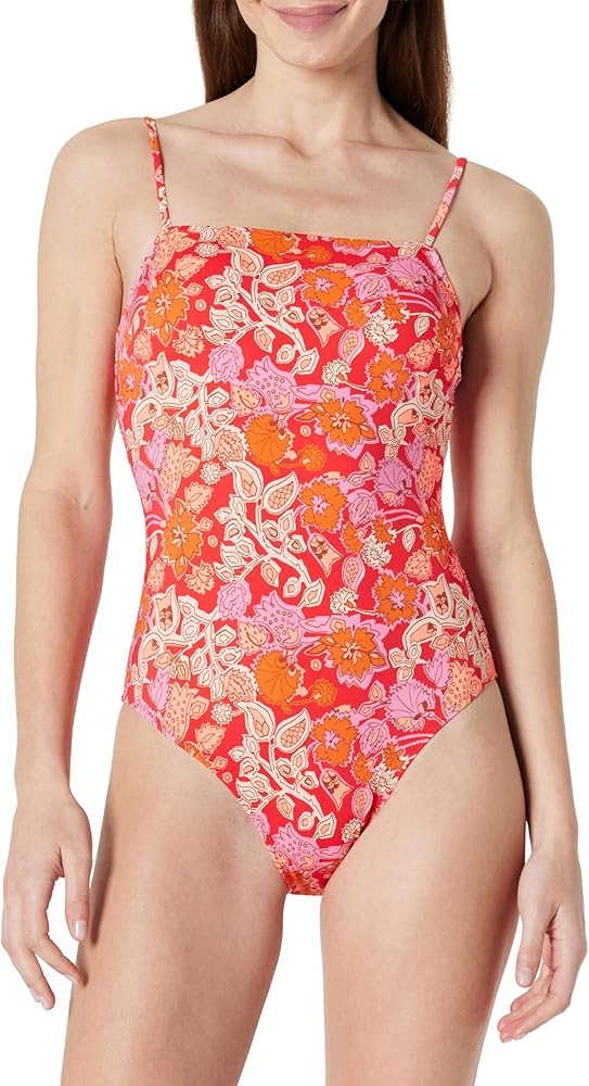 Amazon Essentials Women's squareneck one-piece Swimsuit | Amazon (US)