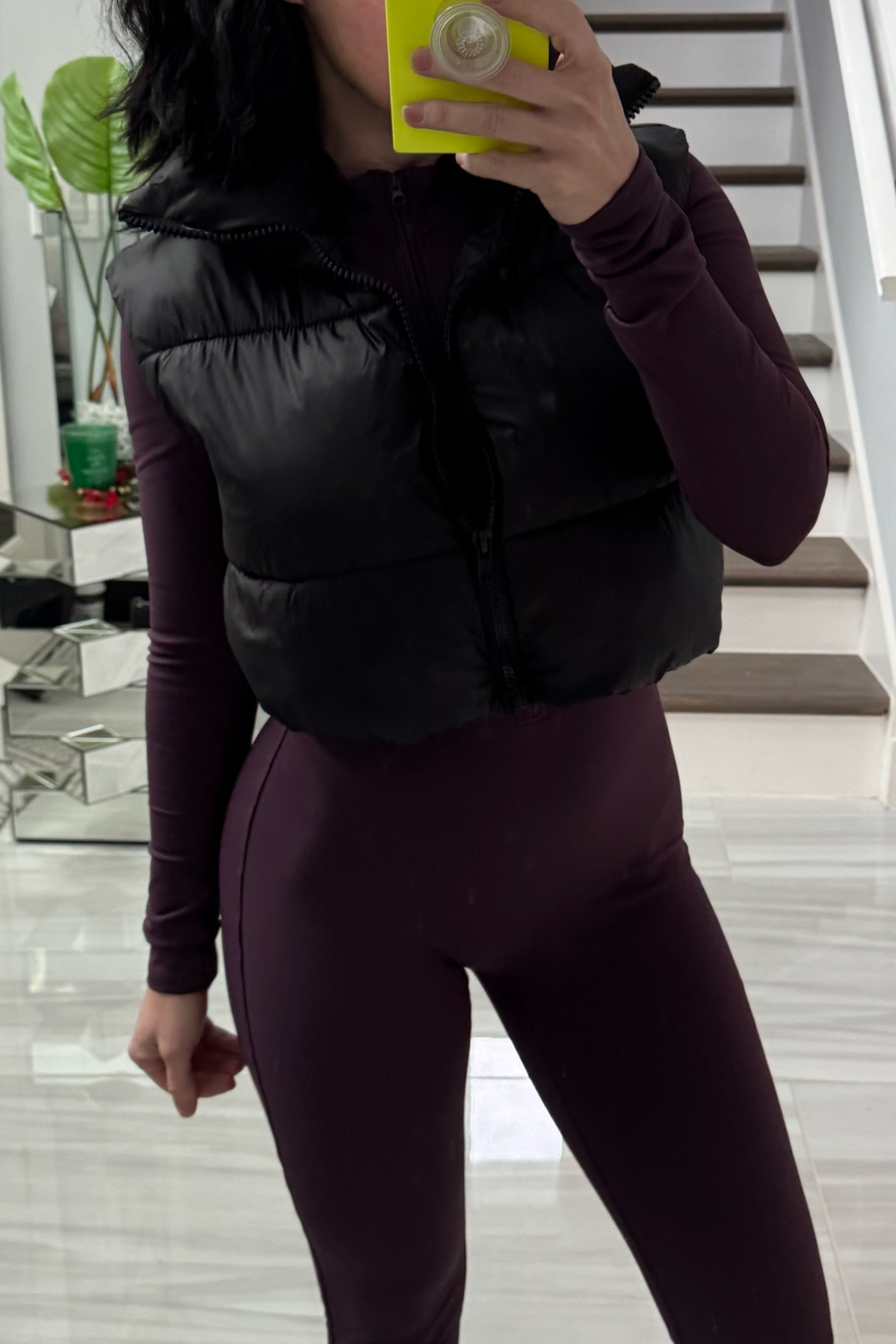 Cropped puffer vest!! Super warm! Perfect for a Florida winter day! Paired with this fleece jumpsuit 😍 wearing a small.

This jumpsuit is super stretchy and flattering. Great for working out also 

#LTKActive #LTKFitness #LTKSeasonal