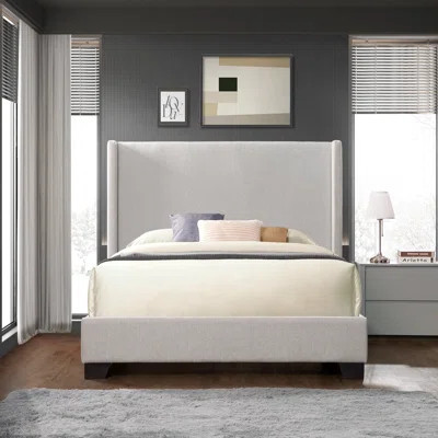 Reinette Upholstered Wingback Platform Bed | Wayfair North America