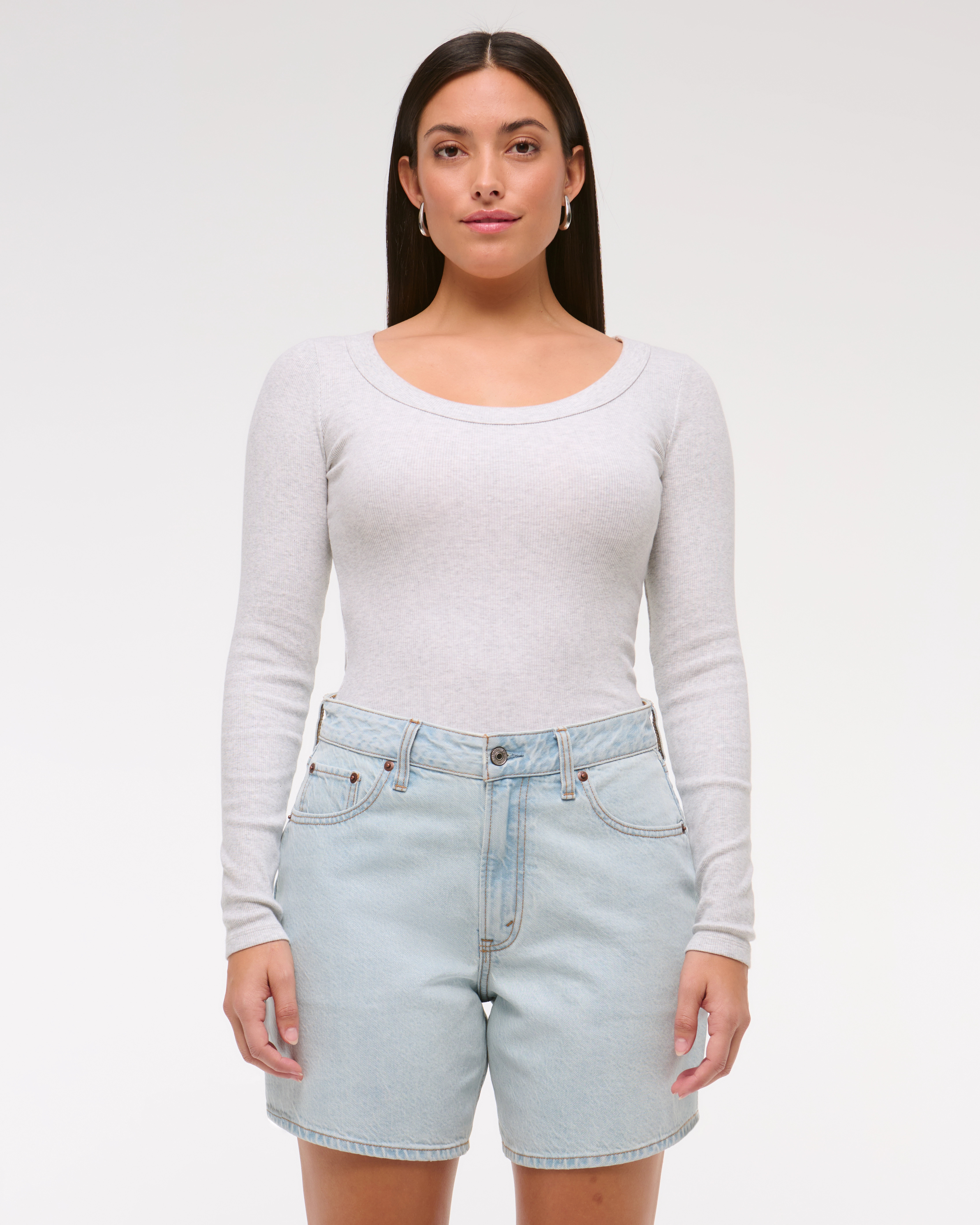 Curve Love High Rise Loose Short | Abercrombie & Fitch (US)