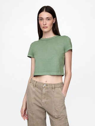Organic Cotton VintageSoft Cropped T-Shirt | Gap (US)