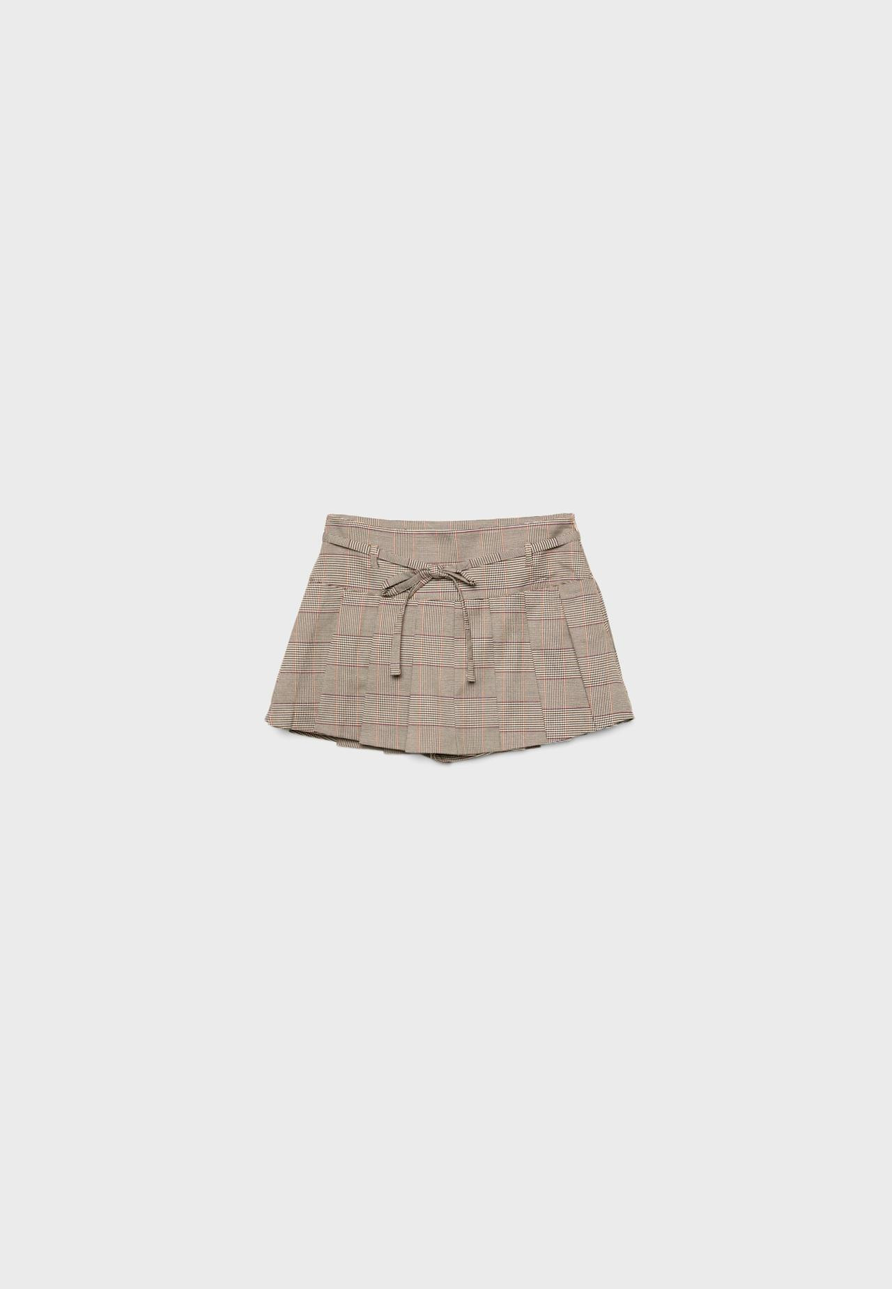 Belted pleated skort | Stradivarius (UK)
