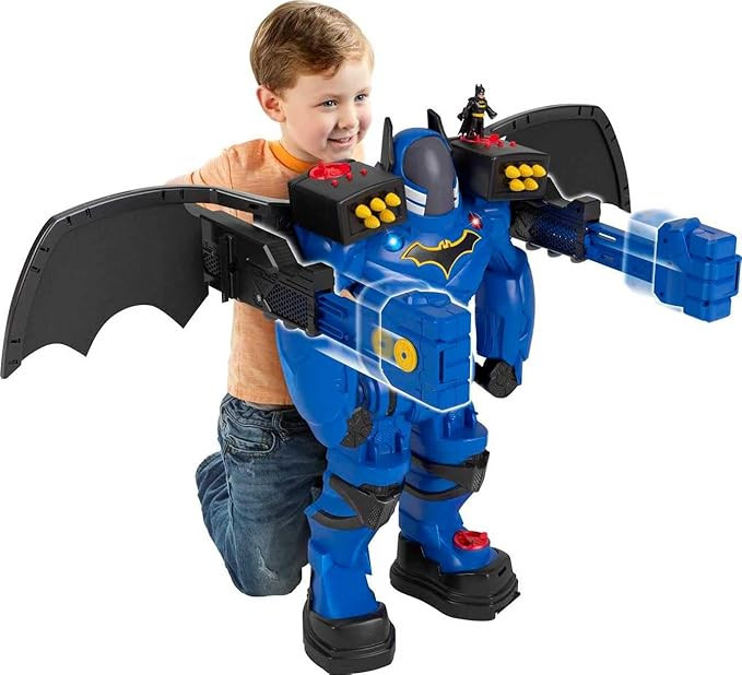 Fisher-Price Imaginext DC Super Friends Batman Robot Playset, Batbot Xtreme, 30 Inches Tall with ... | Amazon (US)