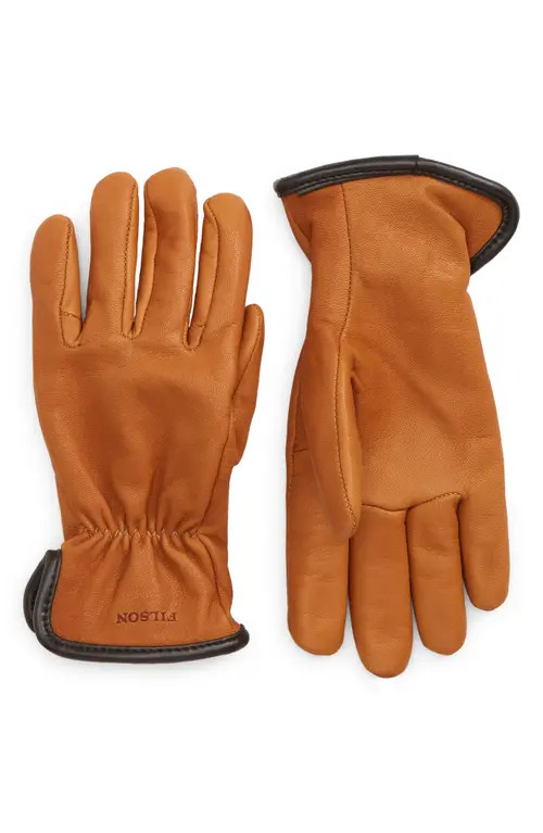 Filson Original Lined Goatskin Gloves in Saddle Brown at Nordstrom, Size Small | Nordstrom