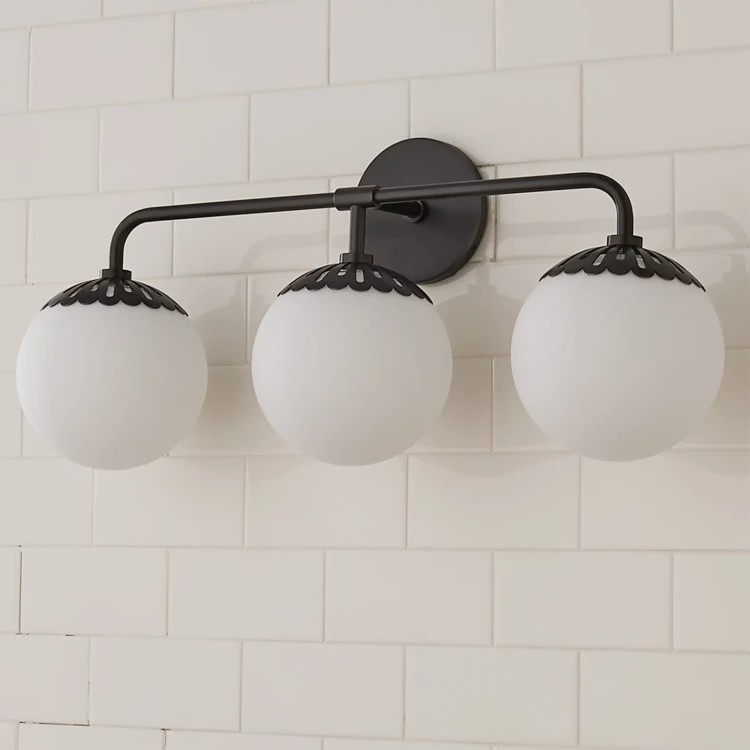 Dewdrop Globe Vanity Light - 3 light | Shades of Light