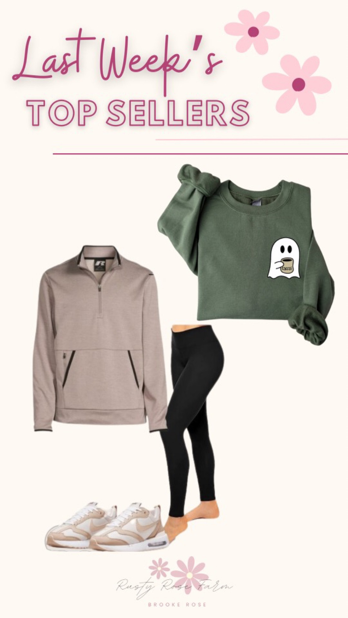 Top sellers from last week 🍂 that $11.99 pullover has been a hit!!! Amazon leggings, Nike sneakers, Halloween sweatshirt, fall outfit 

#LTKsalealert #LTKSeasonal #LTKHalloween