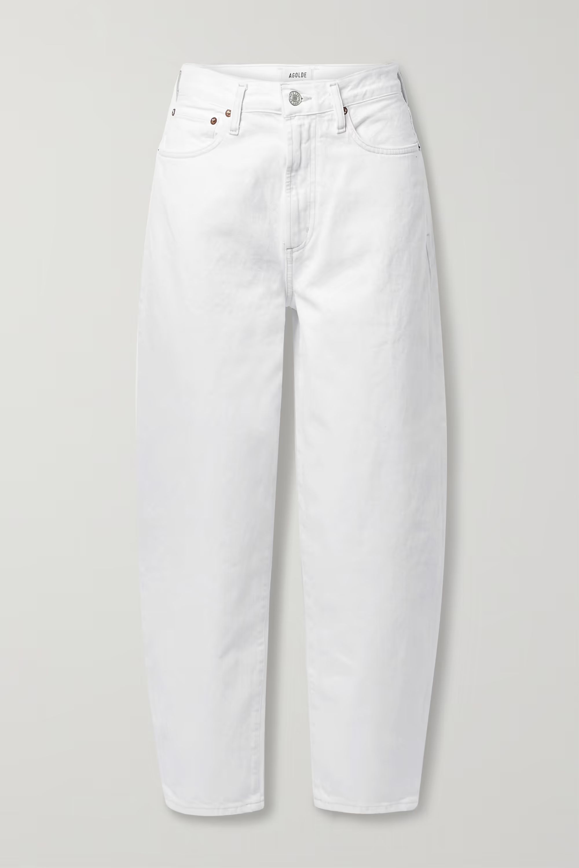 White Balloon high-rise tapered jeans | AGOLDE | NET-A-PORTER | NET-A-PORTER (US)