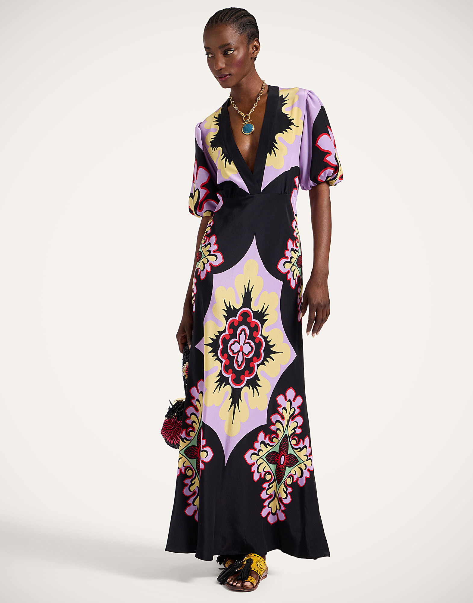 Marlene Dress in Palazzo Placée Lilac for Women | La DoubleJ | La DoubleJ