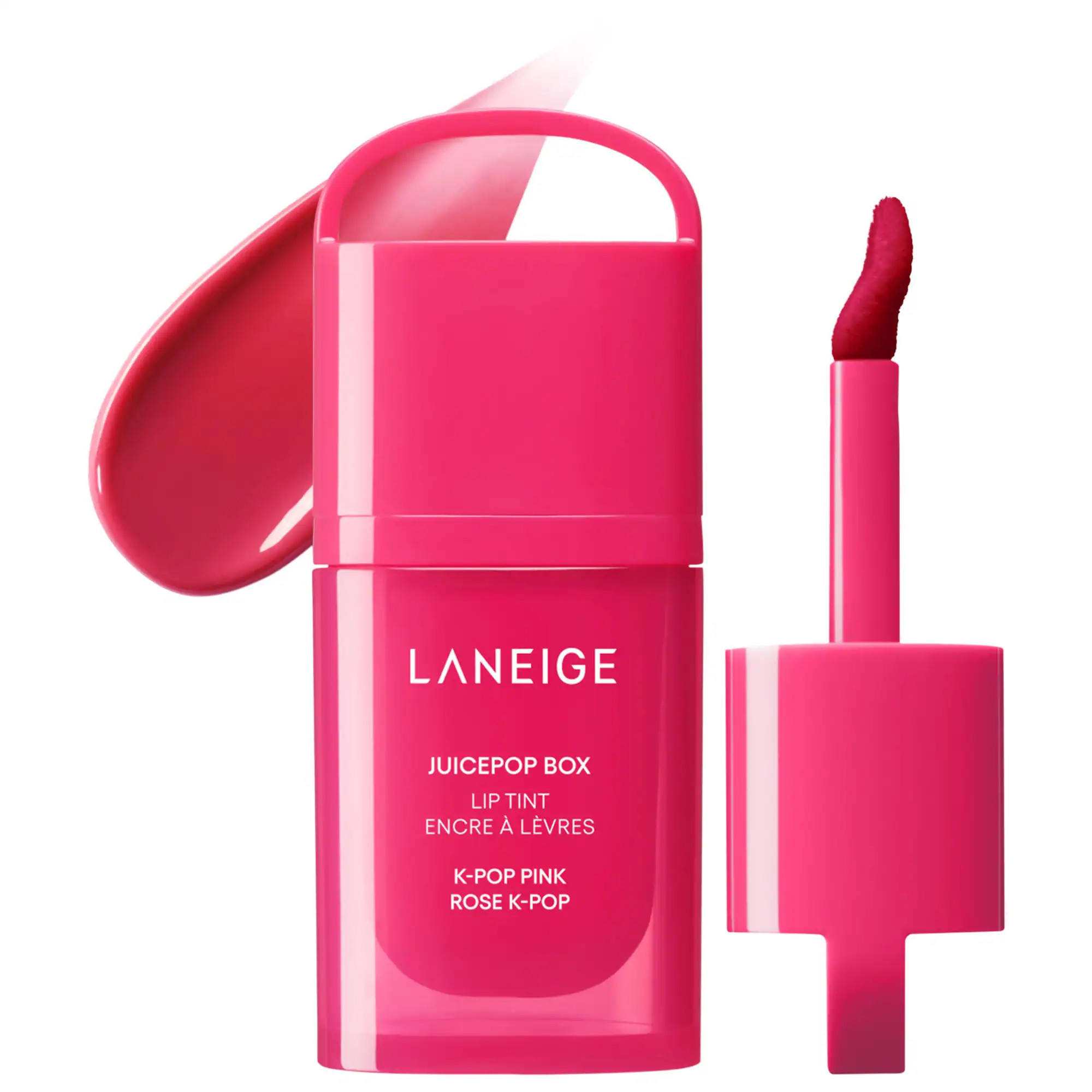 LANEIGE JuicePop Box Hydrating & Lightweight Oil Lip Tint K-Pop Pink 0.15 oz/4.5 g | Sephora (US)