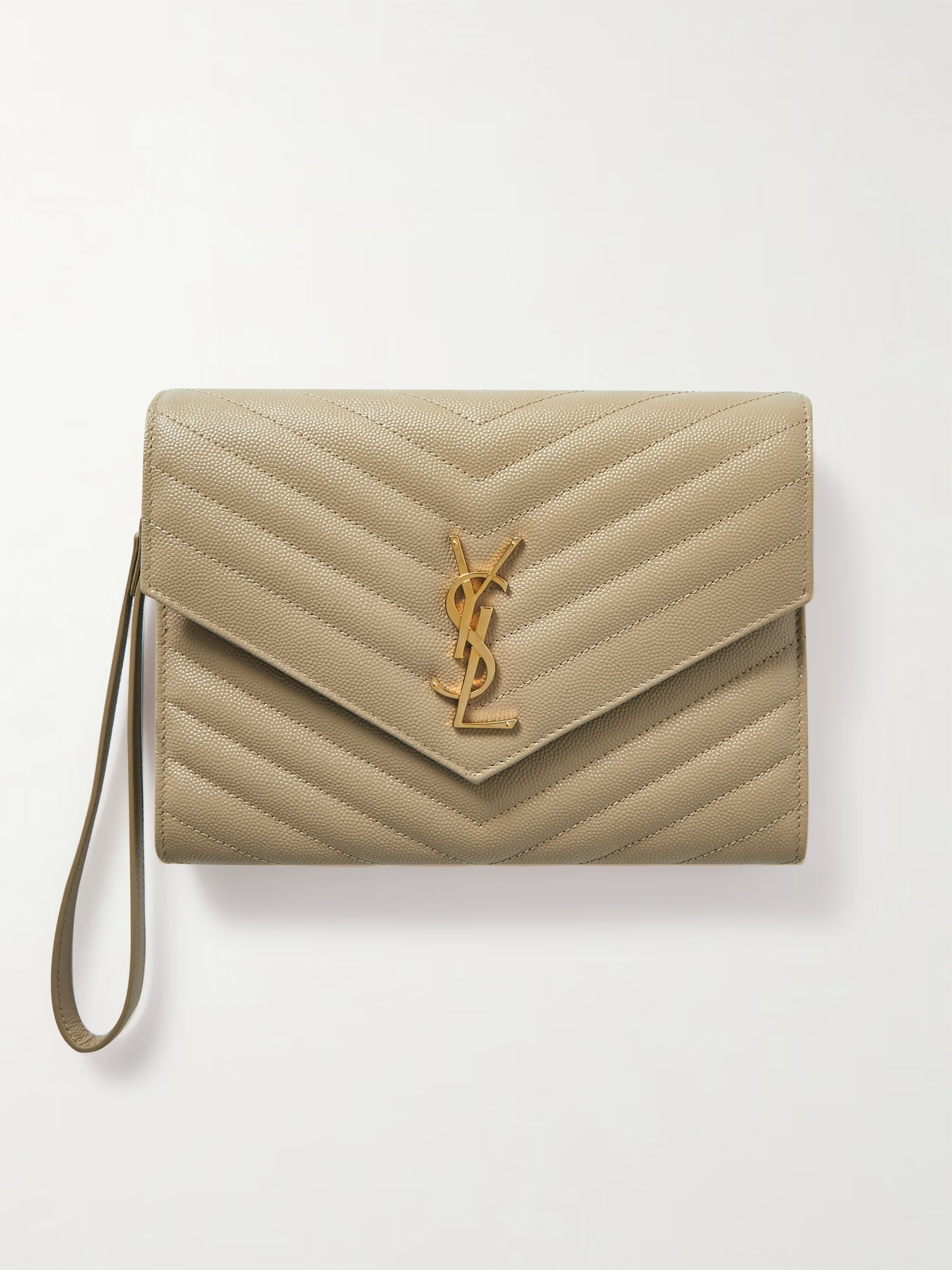 Monogramme quilted textured-leather pouch | NET-A-PORTER APAC