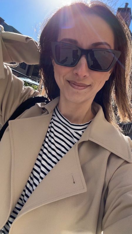 Wiw the other day. My favorite trench of all time. Size down, runs big. 

Oak + fort trench xxs
AYR tee xs
Everlane jeans 26
Jeffrey Campbell flats 5.5
Naghedi tote medium 
YSL sunglasses  

Spring outfits, spring style, petite style

#LTKSeasonal #LTKshoecrush #LTKitbag