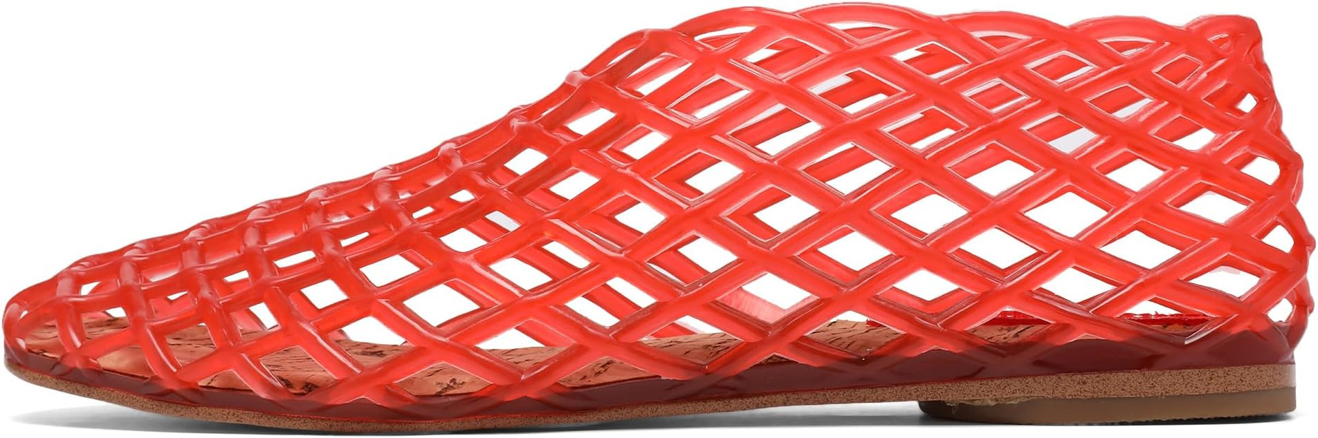 Jelly Mesh Ballet Flats - Comfortable Clear Jelly Shoes, Adult Women's Closed Toe Flats Sandals | Amazon (US)