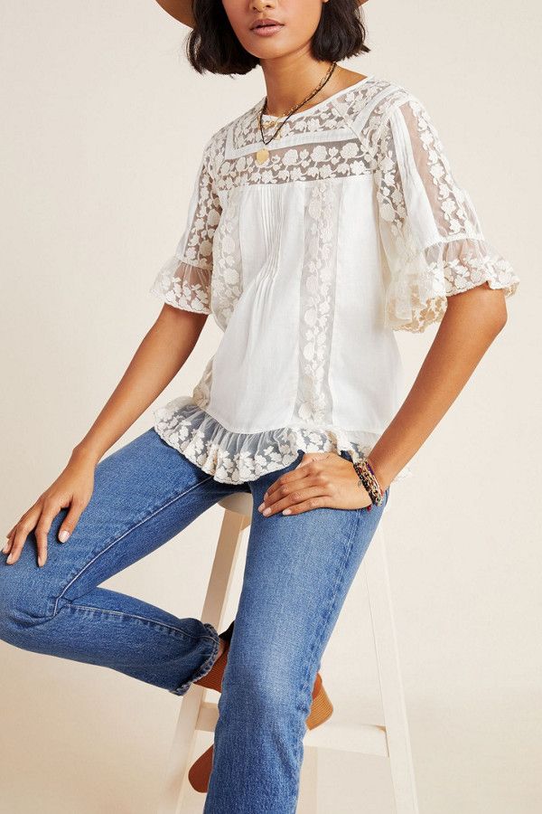 Lisabetta Lace Blouse | Nuuly
